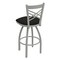 Holland Bar Stool Co 30" Swivel Bar Stool, Nickel Finish, Canter Espresso Seat 82030AN003 - alternate 4